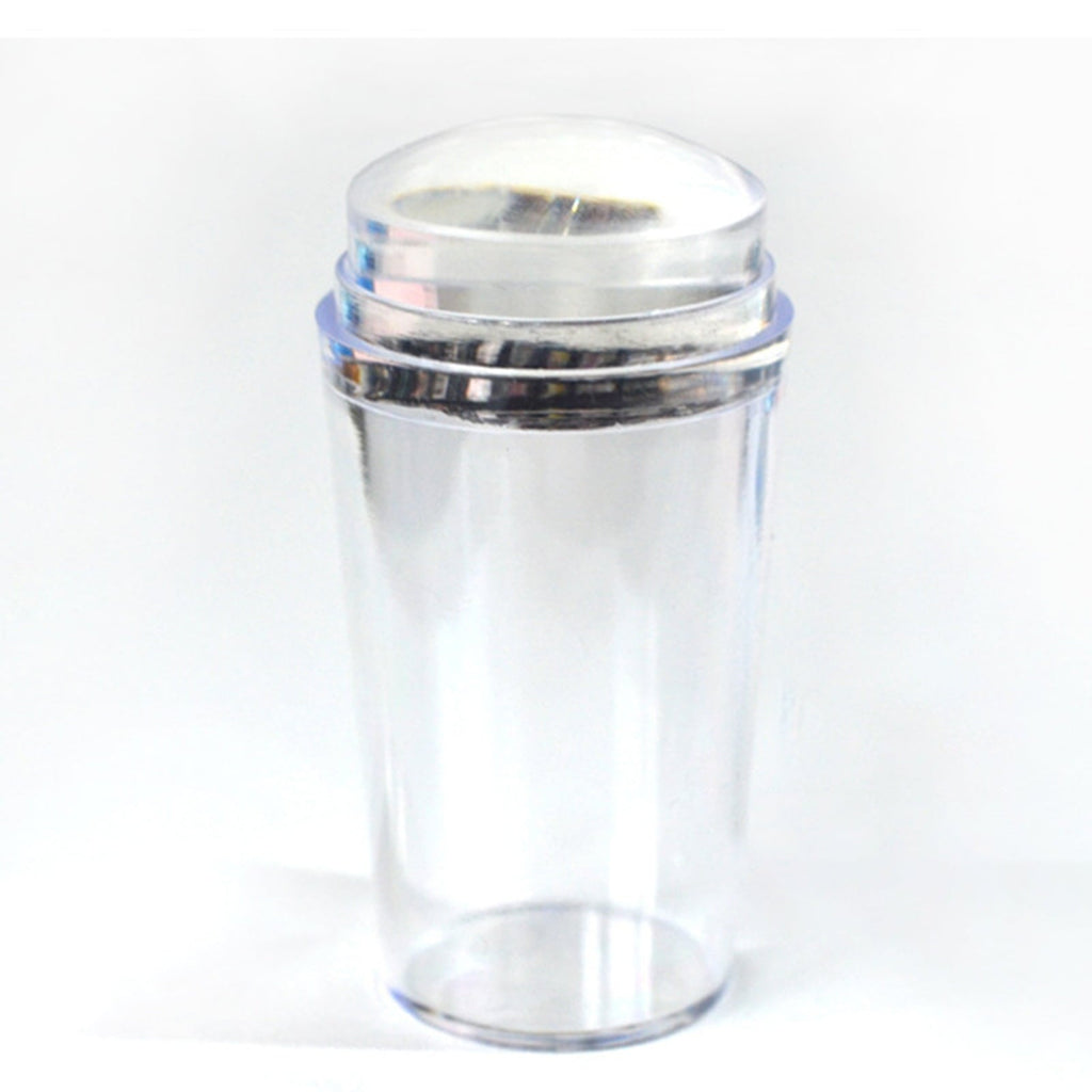 French Tip Nail Stamp - Clear Silicone Reusable Nail Art Stamper for DIY Manicure