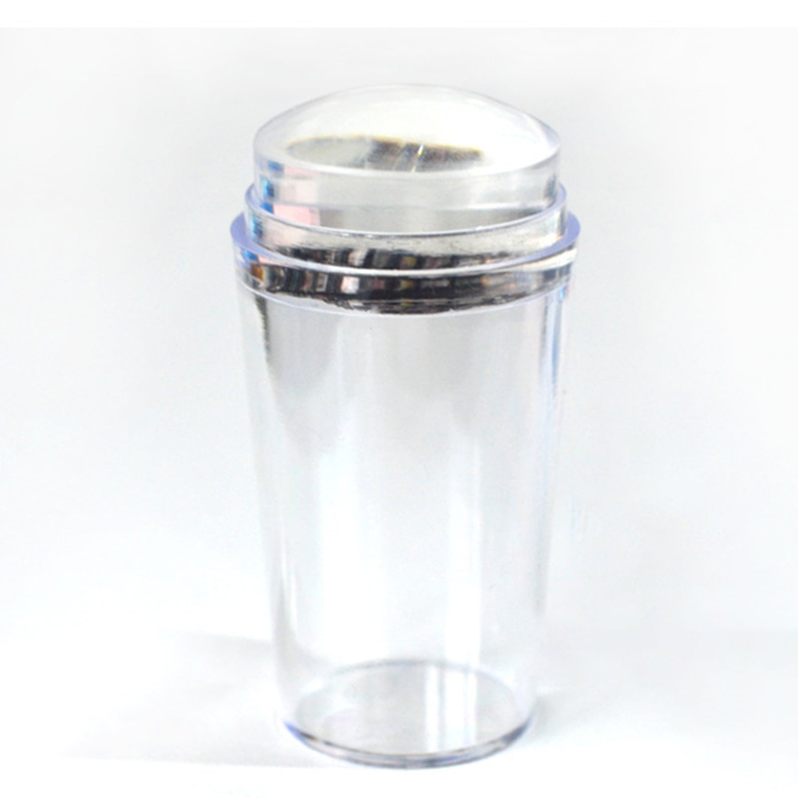 French Tip Nail Stamp - Clear Silicone Reusable Nail Art Stamper for DIY Manicure