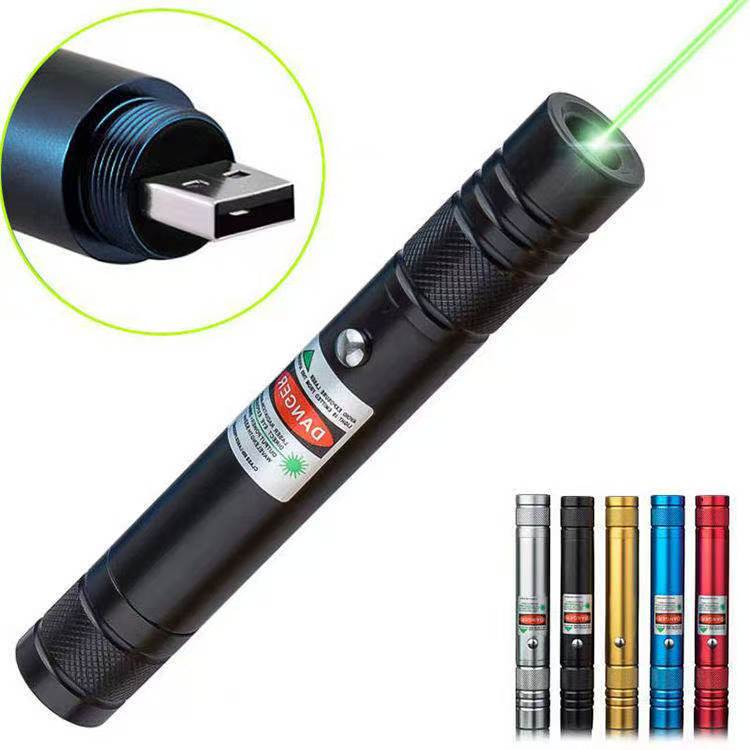 LUEIIN Green Laser Pointer for Presentations – Bright Green Laser Beam, USB Rechargeable, Lightweight Presenter Clicker for Teaching, Meetings & Conferences
