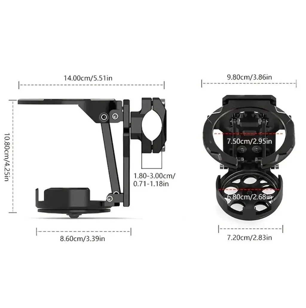 360° Rotating Foldable Bike & Motorcycle Cup Holder – Adjustable Bottle Cage