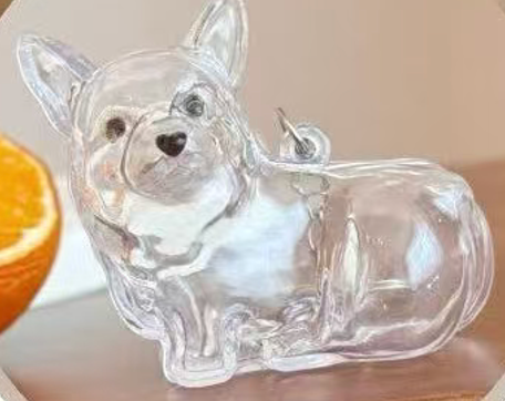 Colector de pelo de perro llavero encanto caja de almacenamiento conmemorativo,Llavero de pelo de mascota,Colgante de cápsula de recuerdo de piel de mascota