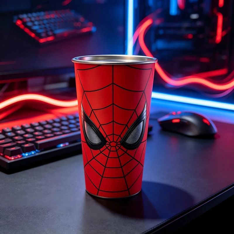 Spider-Man Color Changing Tumbler 500ml/700ml with Lid & Straw